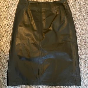Vintage 100% leather skirt